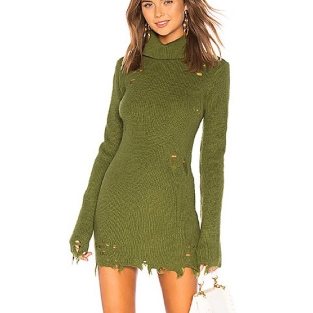 Lovers and Friends Keeney Dress in Olive Green